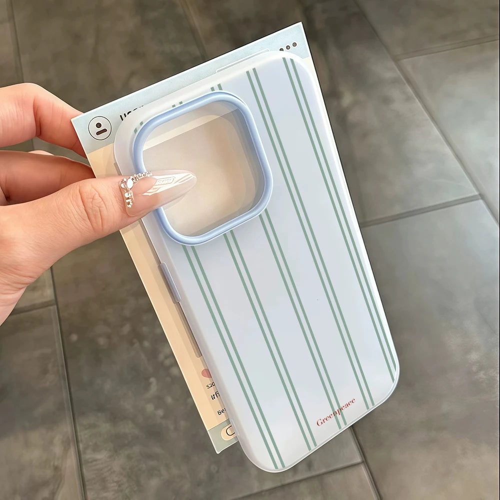 Candy Stripe iPhone Case — Colorful Shockproof Cover