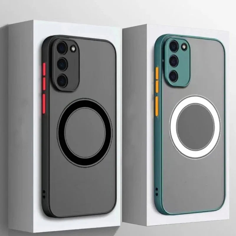 Wireless Charge Case for Samsung Galaxy S25 S20 S24 S23 S22 S21 Ultra Plus FE A13 A14 A33 A34 A54 A53 A52 A51 A71 Magsafe Cover