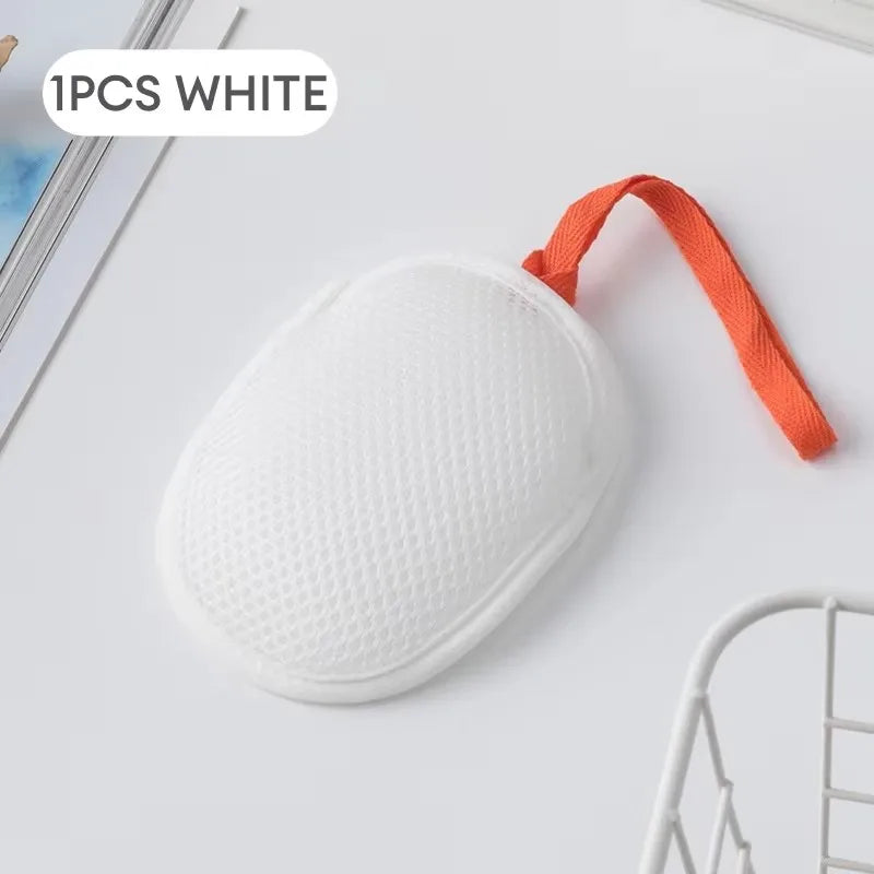 1~8Pcs New Foaming Soap Bag Net Mesh Massage Exfoliator Pouch Bathing Bubble Maker Cleaning Tool