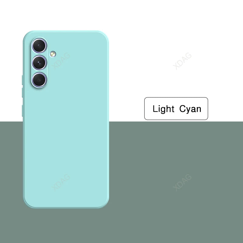 Original Solid Color Back Cover for Samsung Galaxy A54 A34 A24 A14 A04 A04S A73 A53 A33 A23 A13 4G 5G Liquid Silicone Phone Case