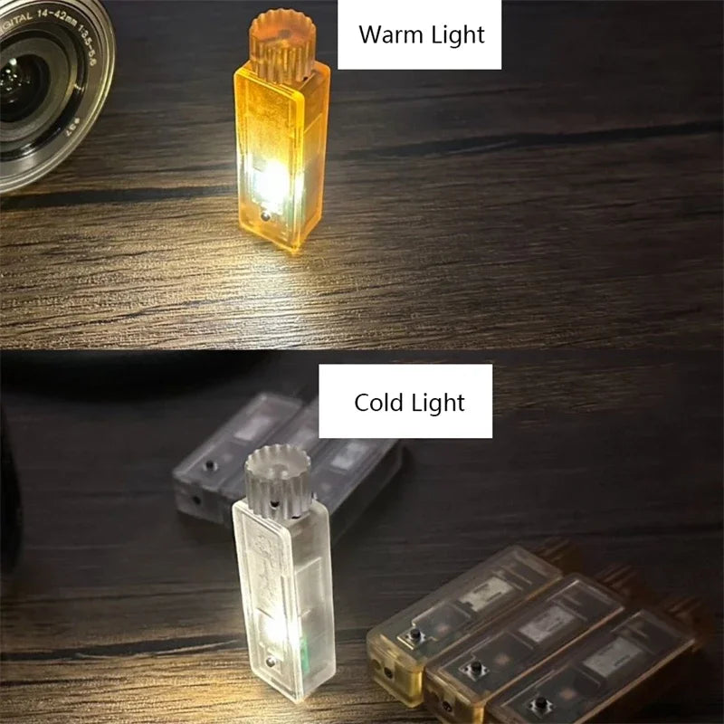 Hand-twisted Self-generating Lamp EDC Fidget Toys Plastic Decompression Toy ADHD Anti-anxiety Toy Outdoor Lighting Tool