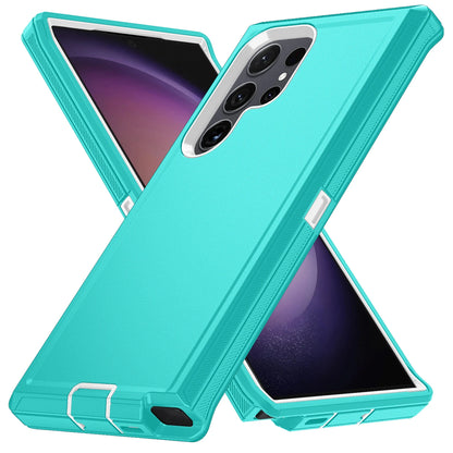 For Samsung Galaxy S25 S24 S23 S22 S21 S20 FE Plus Ultra Note 20 Armor Shockproof Defender Phone Case Hard PC+TPU Back Cover
