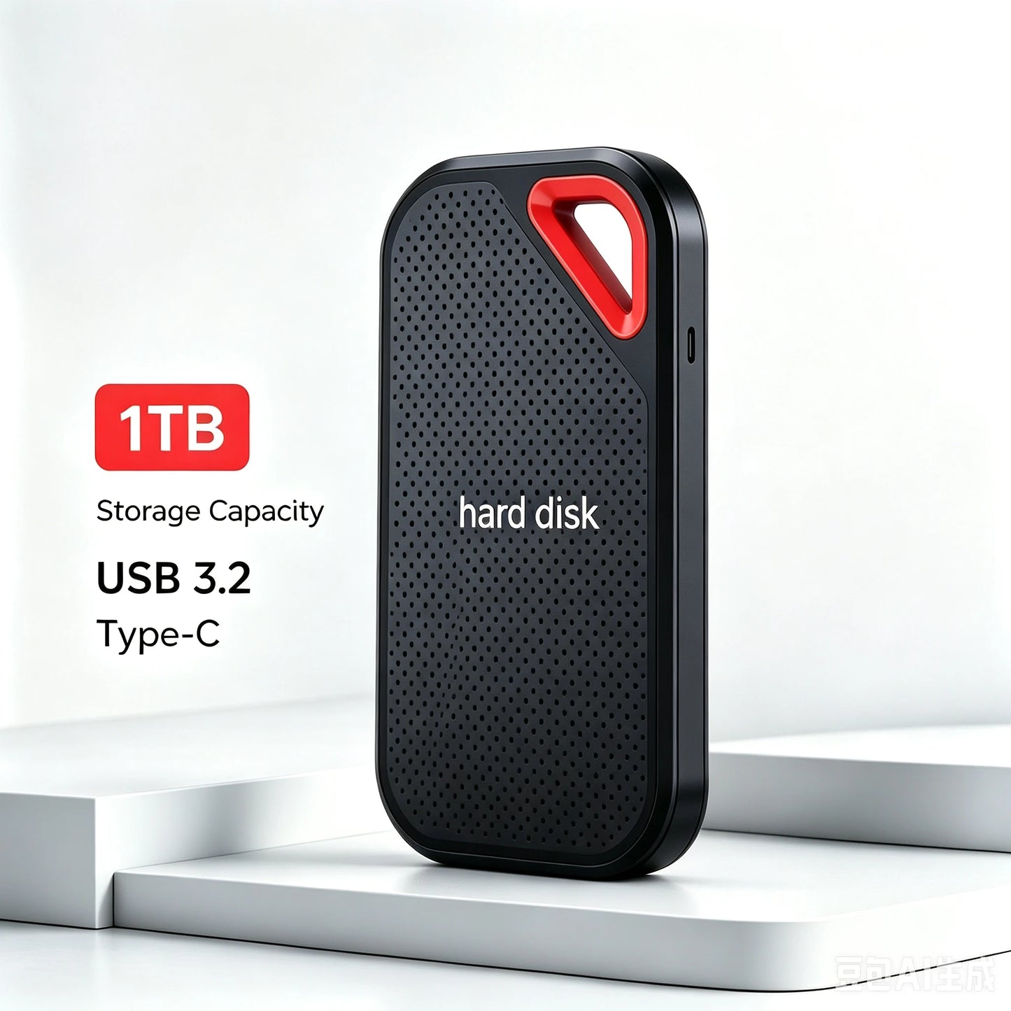 Light Pocket External Hard Drive1TB Hard Disk Storage Device Compatible SSD for MAC PC