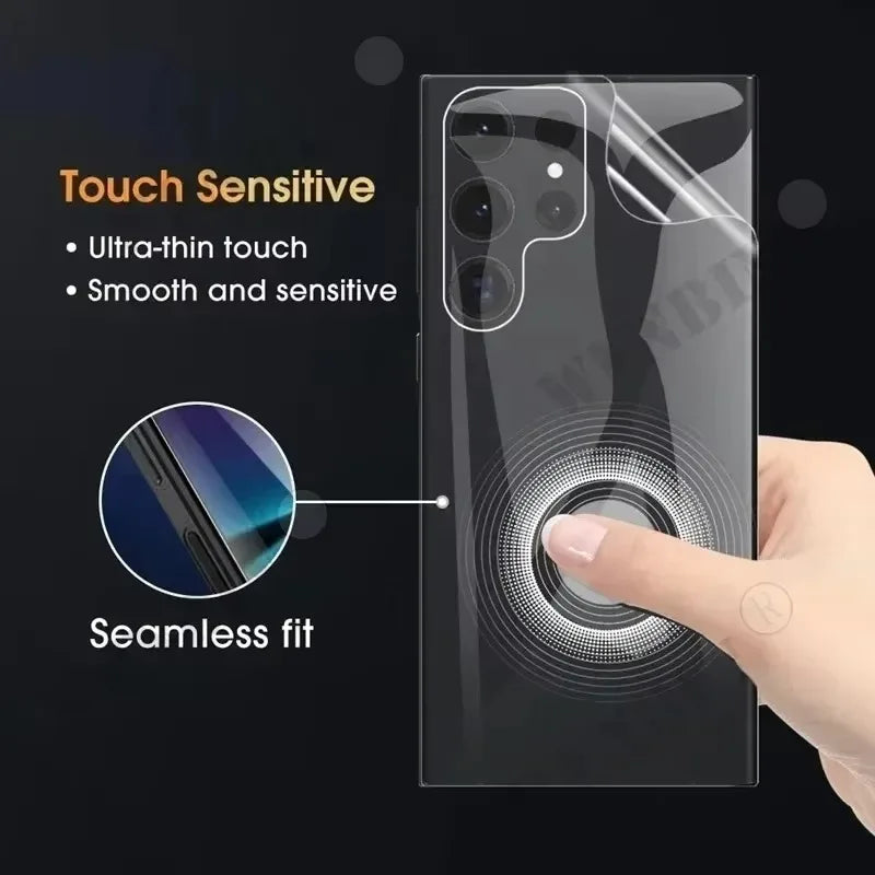 5Pcs Back Hydrogel Film For Samsung S26 S25 S24 Ultra Plus FE Screen Protector For Galaxy A56 A55 A36 A35 A15 A16 5G Back Film