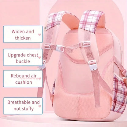 Backpack Student Backpack With Multiple Pockets, Large Capacity, Breathable And Lightweight Schoolbag With Reflective Strips
