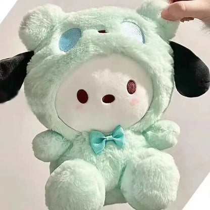 =New Kawaii 25cm Sanrio Plush Toy Jade Dog Kuromi Dressing Doll Doll Plush Toy Stuffed Animal Patung Dolls Birthday Gift