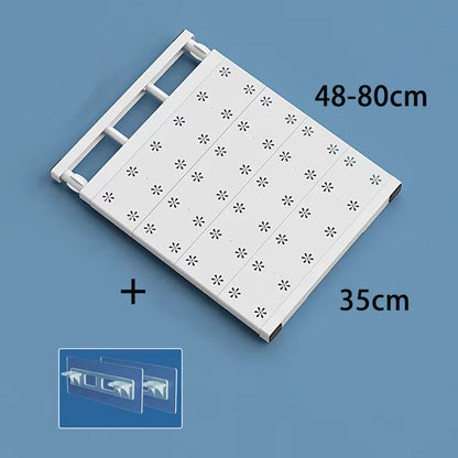Adjustable Wardrobe Storage Shelves Clothing Closet Shelf Wall Mounted Rack for Bathroom Kitchen Cabinet Shelves Home Organizer