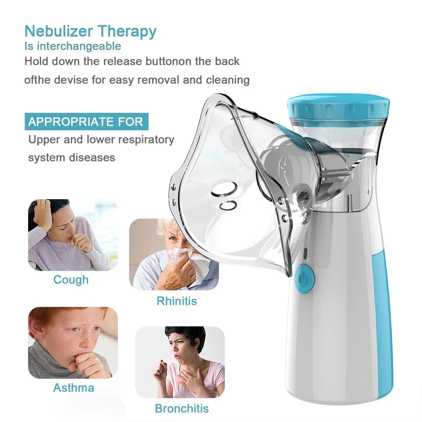 Mini Revitalize Facial Steamer and Humidifier 2-in-1 Nano Ion Mist for Skin Moisturizing Tool Air Moisturizing with Water Tank