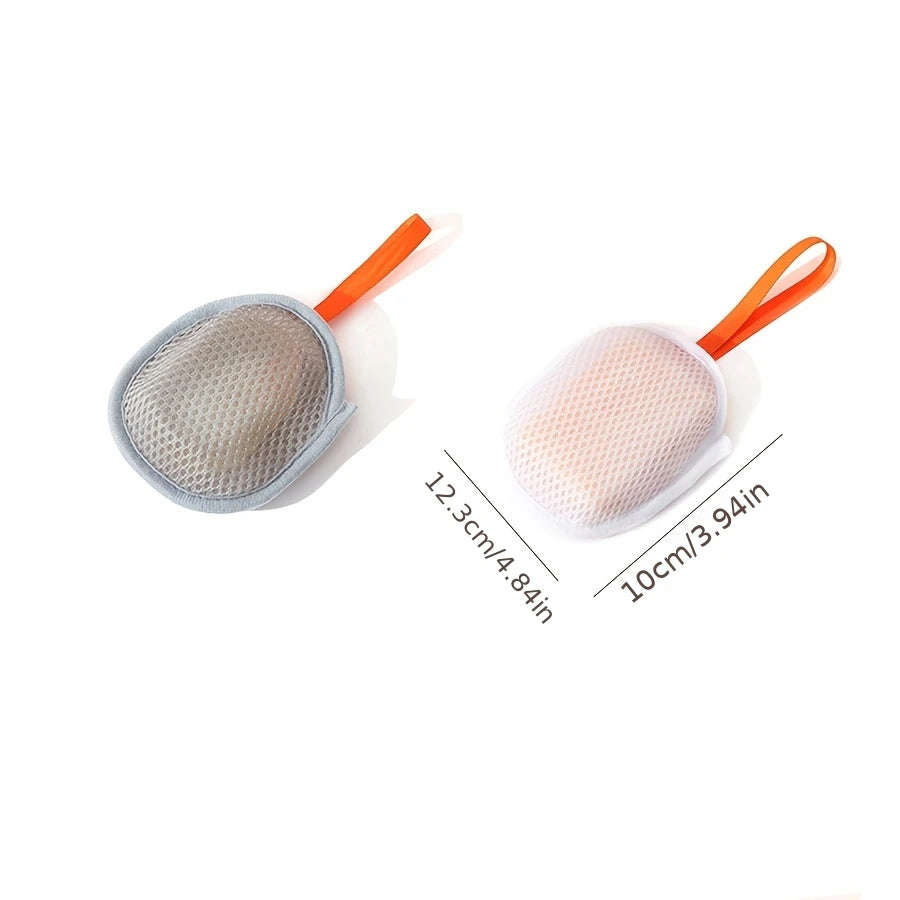 1~8Pcs New Foaming Soap Bag Net Mesh Massage Exfoliator Pouch Bathing Bubble Maker Cleaning Tool