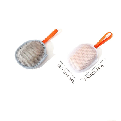 1~8Pcs New Foaming Soap Bag Net Mesh Massage Exfoliator Pouch Bathing Bubble Maker Cleaning Tool