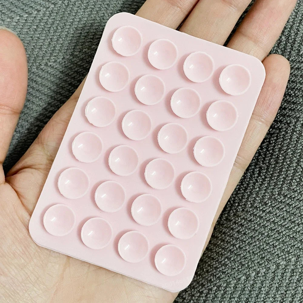 Candy Color Silicone Phone Mount - 3M Adhesive Backing & Non-Slip Suction Cup Stand for Selfies, Videos, Secure Phone Holder