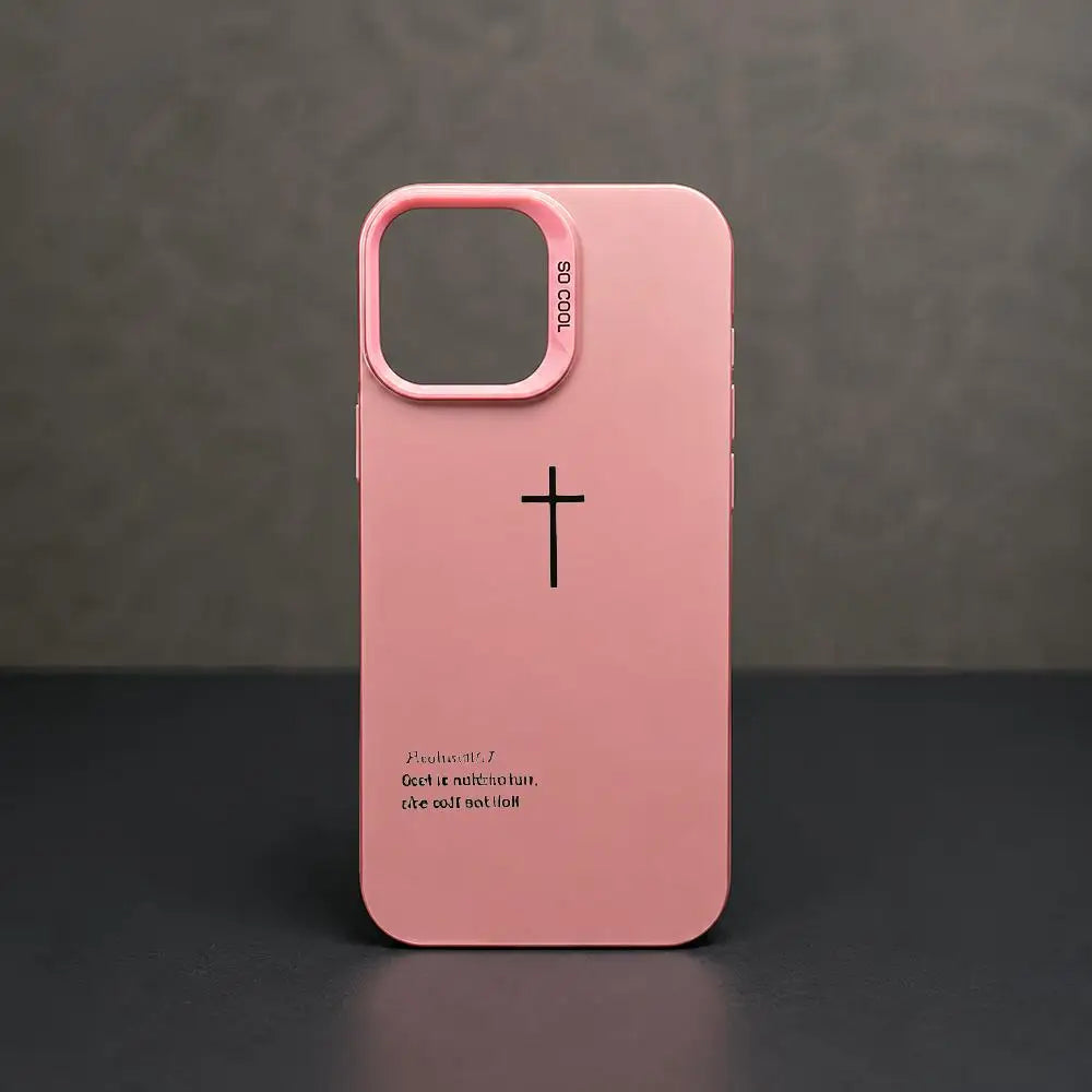 P-Psalm 465: The Cross-S Phone Case iPhone 17/16/15/14/13/12/11 Pro Max Luxury Silver TPU Ultra-Thin Shock-Resistant Case