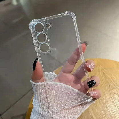 Protector Transparent Case For Samsung Galaxy S25 S24 S23 S22 A16 A26 A36 A56 A15 A35 A55 A14 A34 A54 A13 A53 A52 5G Clear Cover