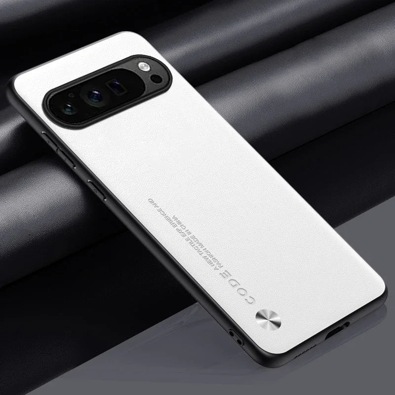 Luxury Leather Phone Case for Google Pixel 10A 10 11 XL 9A 9 Pro 8Pro 7 6 Pro 8A 7A 5A 4 Plain Skin Shockproof Soft Back Cover