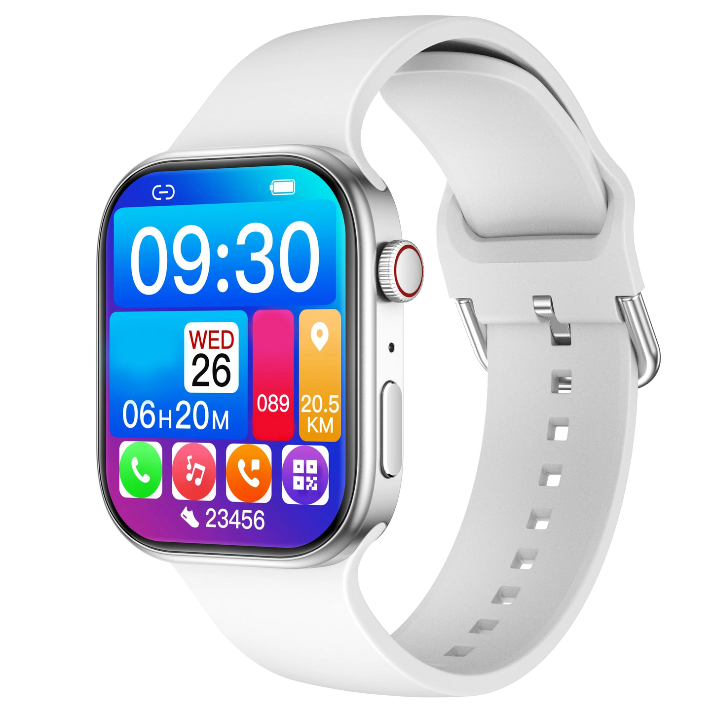Smart Watch, Wireless Call, HD Screen, Outdoor Fitness Tracker, Sports Mode,Sedentary Reminder, Message Push, Music Control, Suitable for Android & iPhone, Unisex, Ideal as a Gift