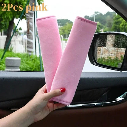 Universal Comfort Car Seat Belt Shoulder Pads Soft Polyester Protection for Adults Teens Accessories for Cozy Safe Rides Amagi