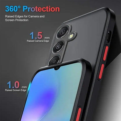 Soft TPU Shockproof Armor Matte Phone Case For Samsung Galaxy S26 S25 S24 S23 S 25 Ultra Plus Cases Clear Hard Bumper Back Cover