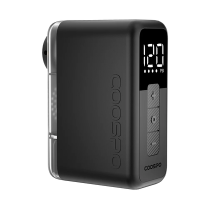 COOSPO X1 Mini Electric Bike Pump 120PSI 500mAh Portable Rechargeable MTB Bike Air Digital Inflator Schrader Presta Tire Valve