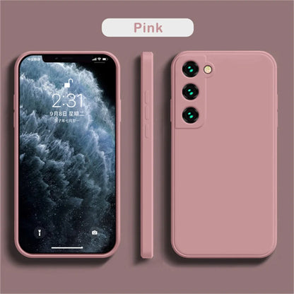 Delicate Liquid Silicone Camera Lens Protector Case For Samsung A17 A16 A56 A36 A15 S23 S24 S25 S26 UItra Plus Funda Coque Cover