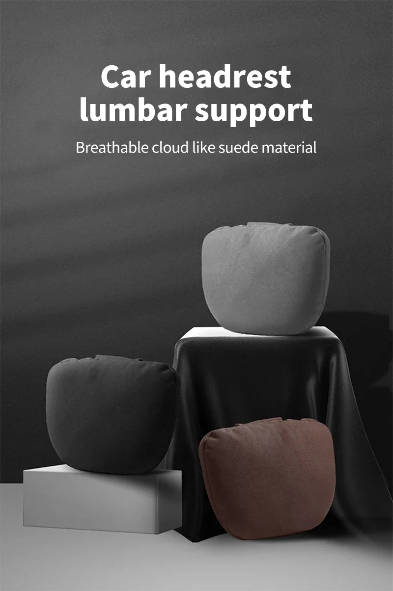 Car neck pillow car seat headrest automatic memory cotton protective pad suitable for head support of gaming chairs