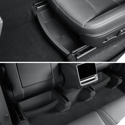 Under Seat Storage Box Organizer for Tesla Model Y Juniper 2025 2026 Hidden Storage Box Washable Underseat Drawer Accessories