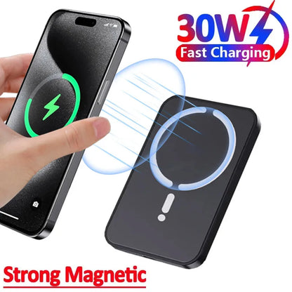 30W Car Magnetic Wireless Charger Air Vent GPS Phone Holder Stand For Magsafe iPhone 17 16 15 14 13 12 Pro Max Fast Charging