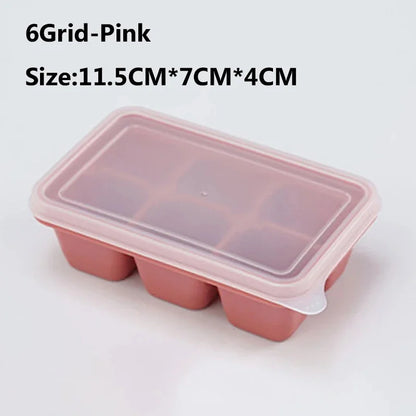 SoftAura 4/6/8/15/160 Grid Large Silicone Ice Cube Tray Food Grade Jumbo Ice Maker Mold Square Ice Tray for Home Kitchen DIY