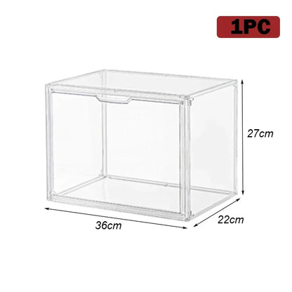 Transparent Storage Box Organizer Bookshelf Album CD Desktop Dustproof Display Cabinet Figures Acrylic Box Blind Box Showcase
