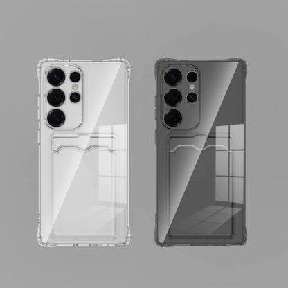 Card Slot Shockproof Clear Case For Samsung Galaxy A57 A37 A27 A07 A17 A06 A16 A26 A36 A56 A05 A05S A15 A25 A35 A55 Soft Cover