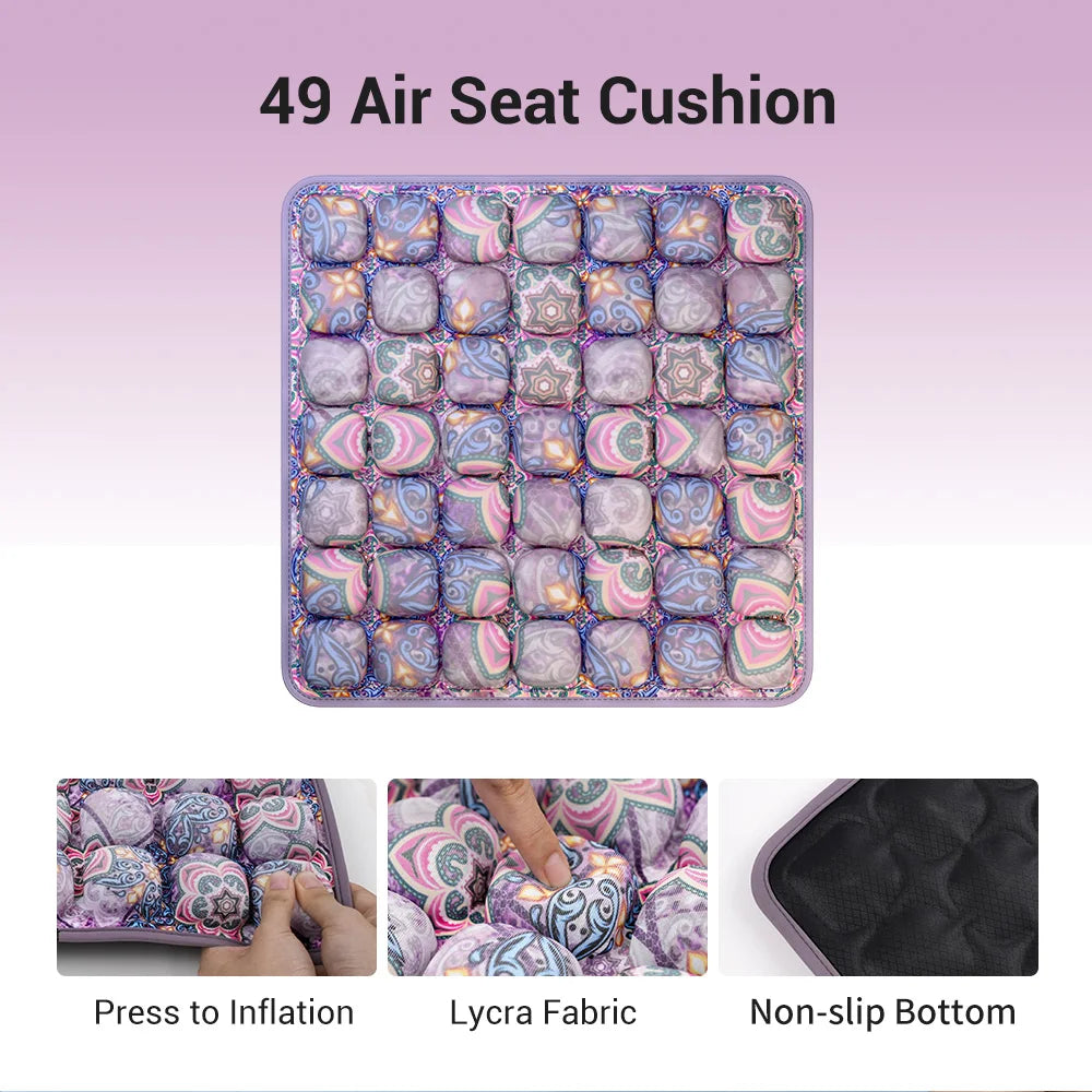 1pc 3D Ergonomic Chair Cushion For Long Sitting, Office Chair Car Seat Cushion, Adjustable Inflatable Cushion