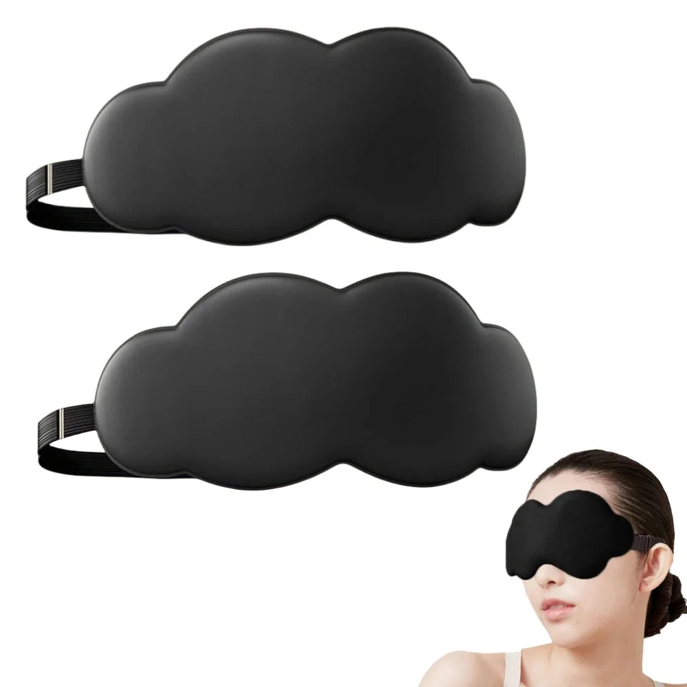 3D Contoured Sleep Eye Mask – Ultra-Soft Light Blocking Cover