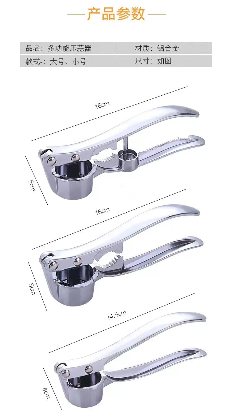 Imitating Stainless Steel Multifunction Garlic Press Crusher Kitchen Cooking Ginger Squeezer Masher Handheld Ginger Mincer Tools