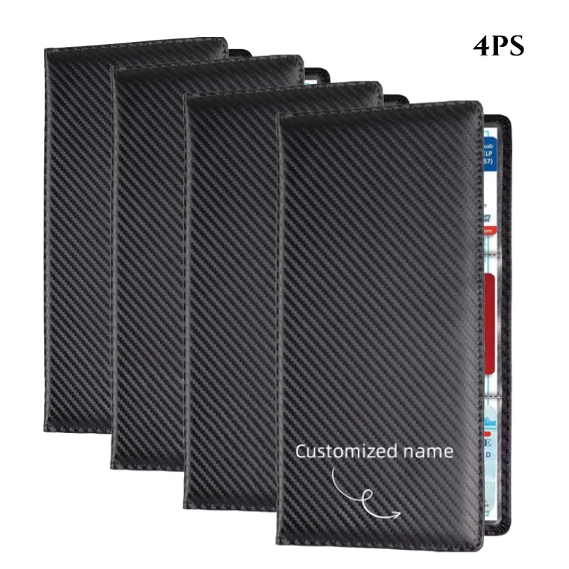 Personalized customized Car Registration and Insurance Card Holder,  Essentials Vehicle Wallet Case for Driver License, ID Card