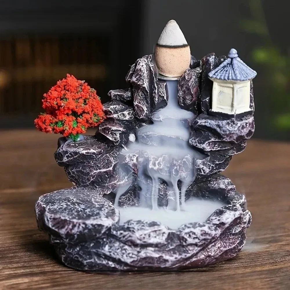 Recirculating aromatherapy container, droplet-shaped aromatherapy burner, home decoration, herbal therapy decoration item