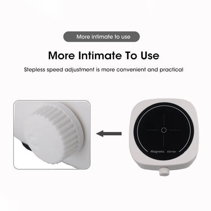 Magnetic Stirrer Kitchen Liquid Mixing Mini Lab Stir Mixer Portable Stirrer Plate with Stir Bar USB 2L 4000RPM for Laboratory