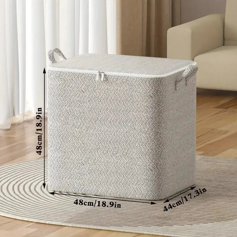 Large Non-Woven Storage Bag – Zipper Wardrobe Organizer