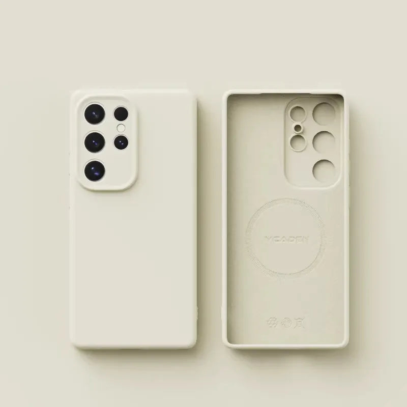 Original Liquid Silicone Magnetic Phone Case For Samsung Galaxy S26 S25 S24 S23 S 26 Ultra Plus Cases Wireless Charge Soft Cover