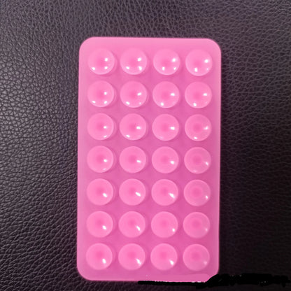 Double-Sided Silicone Suction Cup Phone Holder 28 Pads Universal Stand for Tablet & Charger