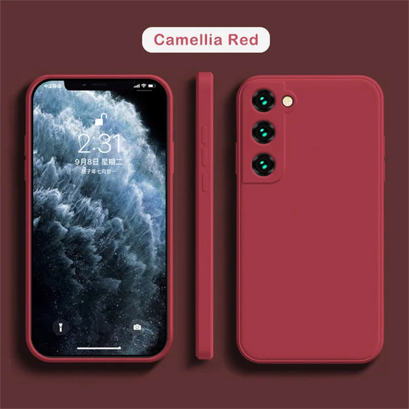 Delicate Liquid Silicone Camera Lens Protector Case For Samsung A17 A16 A56 A36 A15 S23 S24 S25 S26 UItra Plus Funda Coque Cover