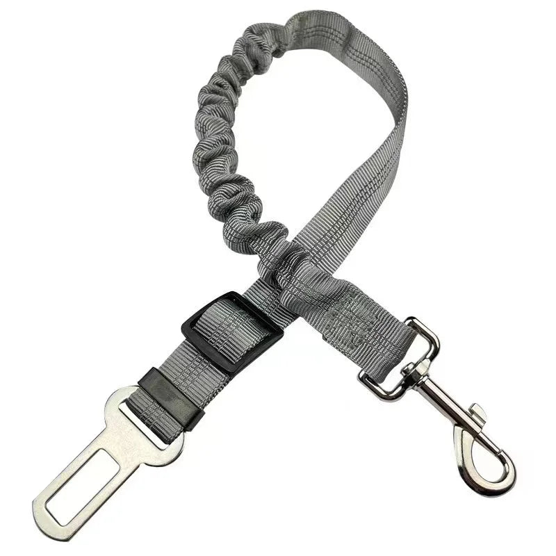 High Grade Dog Car Safety Belt Dog Safety Belt with Damping Belt and Reflective Line Adjustable Length Suitable Any Dog 1PCS