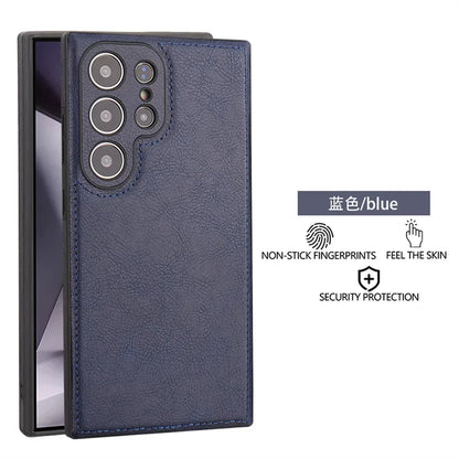 Luxury Vintage PU Leather Case for Samsung S26 Ultra S25 S24 Plus S23 S22 S26Ultra Slim Camera Shockproof Soft Bumper Back Cover