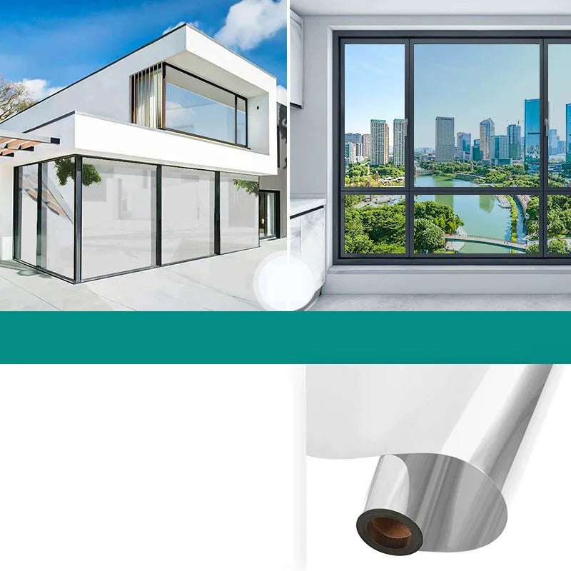 Household Insulated Glass Film Windows Balconies Privacy Protection Sun Protection One-Way Mirrors Window Film Stickers