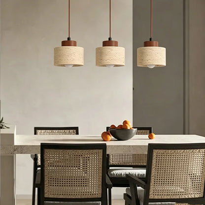Japanese Modern Designer Wabi-Sabai Bedroom Bedside Lighting Bar B&B Yellow Cave Stone Chandelier Bedside Hanging Wire Lamp