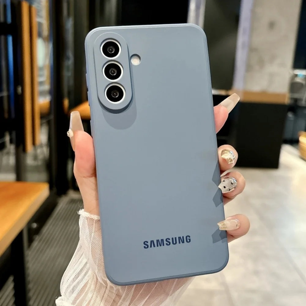 For Samsung Galaxy A56 5G Case Soft Liquid Silicone A56 A36 A16 A55 A35 A15 A26 S25 S24 S26 Ultra Plus FE Shockproof Case Cover