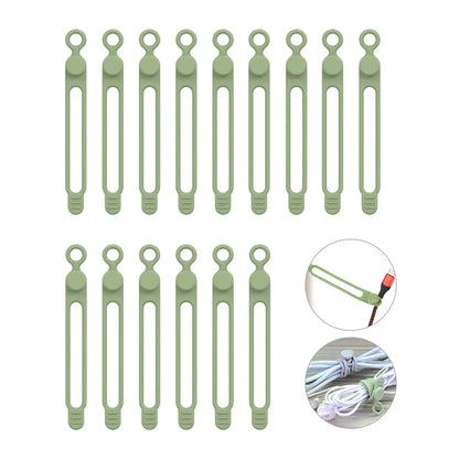 Silicone Cable Ties,Cord Organizer,Cable Straps,Reusable Cord Ties,Travel Cable Organizer ,Cute Elastic Tie, Wire Ties