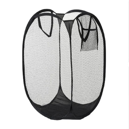 Foldable Hand-Held Laundry Basket Dirty Clothes Storage Grid Basket Household Organizer for Clothes Home Storage Toy Basket
