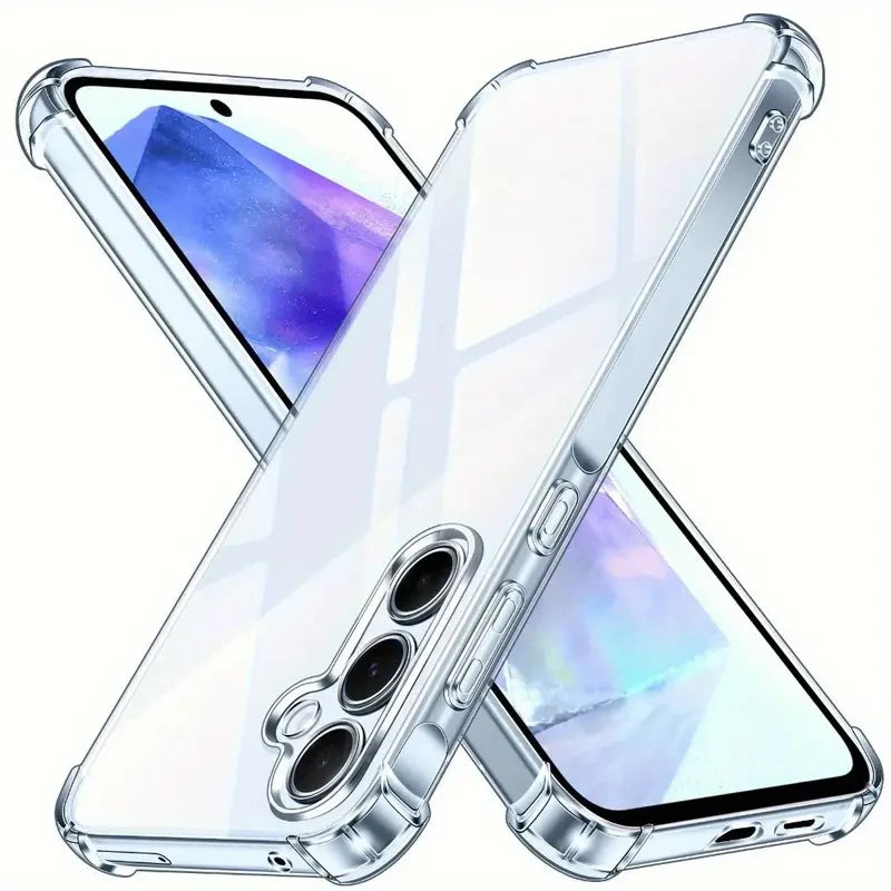 Protector Transparent Case For Samsung Galaxy S25 S24 S23 S22 A16 A26 A36 A56 A15 A35 A55 A14 A34 A54 A13 A53 A52 5G Clear Cover