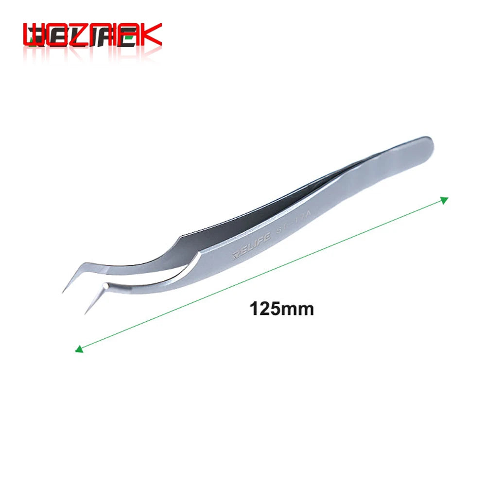 SUNSHINE ST-17A Ultra-Precision Tweezers For IC Chip Tinning Positioning Tweezers Tin Planting BGA Stencil Fixed Repair Tool