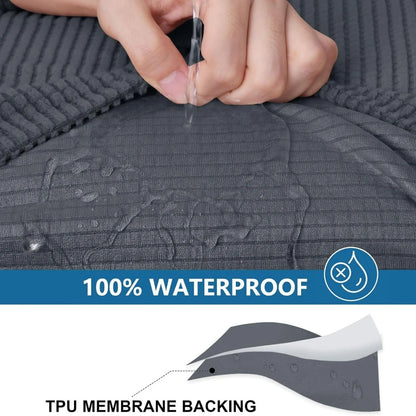 Waterproof Couch Cushion Covers Washable Sofa Cushion Slipcovers Thick Stretch Jacquard Fabric Couch Sofa Covers