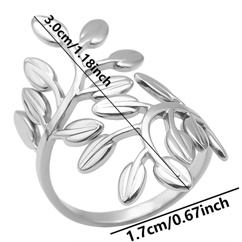 Stainless Steel Chunky Open Ring – Vintage Hollow Multi-Layer Design